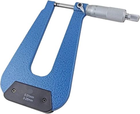 Deep Micrometers0-25mm 25-50mm Deep150mm Sheet Metal micrometers A: Flat Probe B: A Sphere C: Two Spherical Head(A 25-50mm150 0.01) in Kuwait