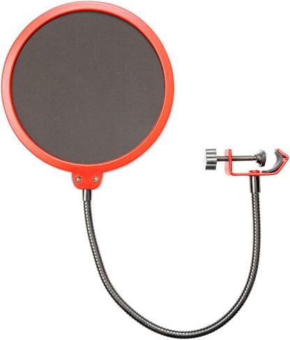 ميكروفون مكثف قلبي الشكل من Audio-Technica (AT2035) مع كابل XLR بطول 10 بوصات ذكر إلى أنثى مطلي بالذهب، وشاشة رياح للميكروفون مع مشبك حامل للميكروفون وحامل ميكروفون احترافي مع ذراع الرافعة in Kuwait