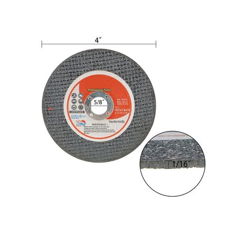 25 حزمة من عجلات القطع مقاس 4 بوصة مقاس 4 × 1/16 × 5/8 بوصة مناسبة لقطع الفولاذ والمعادن الحديدية in Kuwait