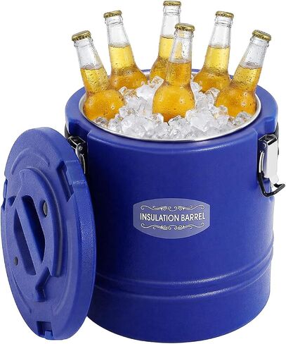 15L Portable Commercial Food Warmer, Insulated Bucket, Insulated Soup Container, Insulated Soup Carrier, Commercial Soup Containers with Lids for Kitchens, Parties (Red) in Saudi Arabia