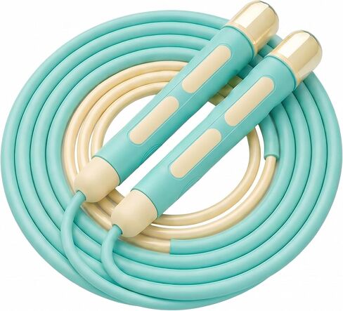 YUEDONG Kids Jump Rope with Dual Bearings, Adjustable PVC Rope, Thumb Grip Groove, Anti-Tangle Skipping Rope for Boys & Girls PE Training in Kuwait
