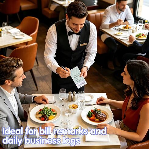 60 Pack Server Note Pads Bulk Double Part Guest Check for Servers, Guest Checks for Servers 2 Part Carbonless Server Order Paper, 3.5 x 6.75 Inch Server Notepads for Bars Cafes Restaurant Food Trucks in Saudi Arabia