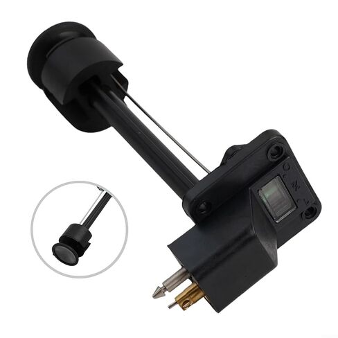 Boat Fuel Tank Connector with Fuel Meter Fitting for Outboard Motor, 12L/24LExternal Tank Gauge Assembly Compatible with Engines, Black Plastic Part in Saudi Arabia