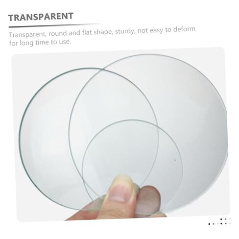 TIDTALEO 10pcs Transparent Glass Watch Glasses for Laboratory Use Flat Round Covers Multipurpose Beaker Lids for Chemistry Experiments Teaching and School Applications in Kuwait
