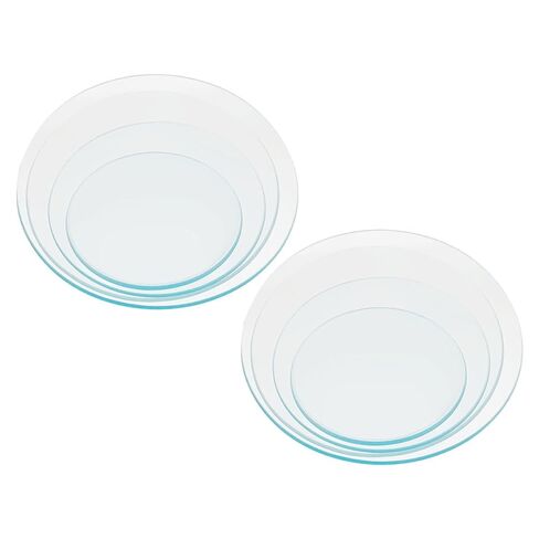 8pcs Transparent Thickened Laboratory Watch Glass High Temperature Resistant Evaporating Dish and Beaker Cover for Chemistry Classroom and Testing Institution in Kuwait