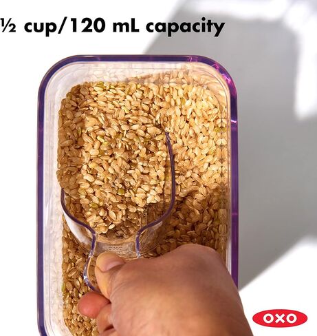 OXO Good Grips POP Container 1/2 Cup Scoop, Clear (Pack of 2) in Kuwait