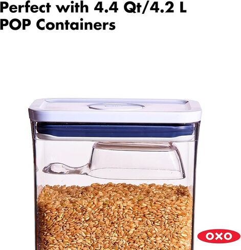 OXO Good Grips POP Container 1/2 Cup Scoop, Clear (Pack of 2) in Kuwait