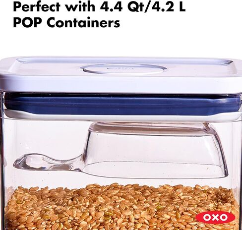 OXO Good Grips POP Container 1/2 Cup Scoop, Clear (Pack of 2) in Kuwait