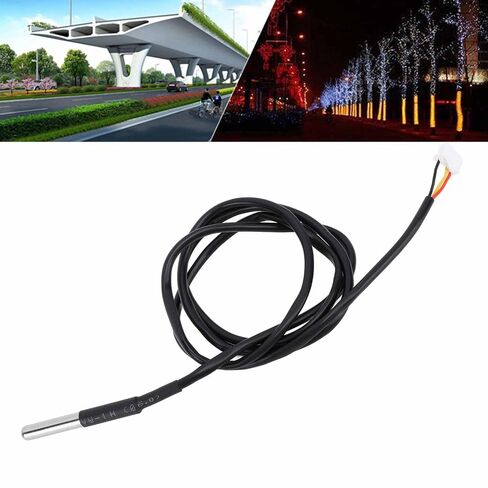 generic High Accuracy Temperature Sensor Probe, ±0.1°C Stainless Steel Thermometer with 1M Cable for Remote Monitoring, Intelligent Automation in Kuwait