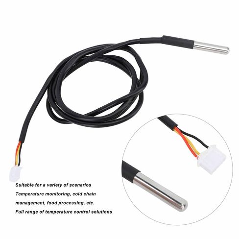 generic High Accuracy Temperature Sensor Probe, ±0.1°C Stainless Steel Thermometer with 1M Cable for Remote Monitoring, Intelligent Automation in Kuwait