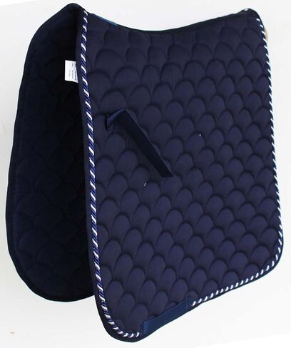 Horse English Quilted Contoured Dressage Trail Saddle Pad Navy 7295NV in Kuwait