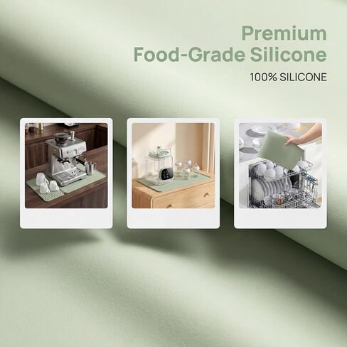 Sliding Tray Pad Compatible with Momcozy Bottle Washer, Silicone Countertop Protector with Drip Drying Pad, Non-Slip Kitchen Surface for Cleaning Station Organization（only mat） in Kuwait