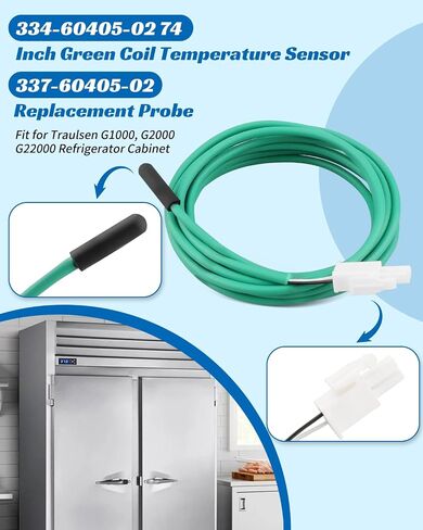 334-60405-02 Temperature Sensor Probe Fit for Traulsen G10000 G20000 G22000, Fits R & A Series Commercial Refrigerator in Kuwait