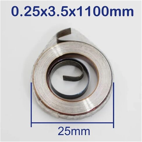 Drill Press Return Spring Flat Spiral Coil Constant Force Springs(0.3x2.6x1900mm 1pc) in Kuwait
