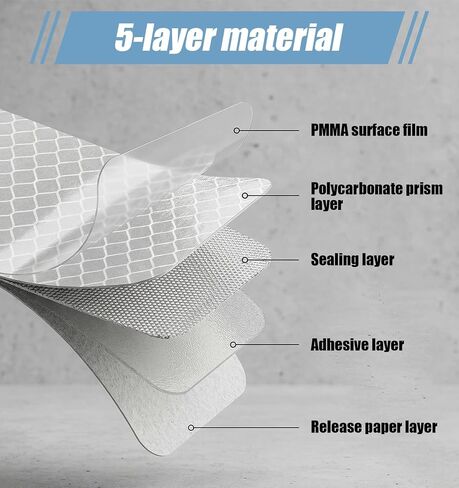 30 Pcs Reflective Stickers for Helmet, White Reflective Tape Safety White Outdoor Waterproof Tape Use on Bike/Truck/Car/Motorcycle/Clothing/Helmet 2.36" X 1.18" in Kuwait