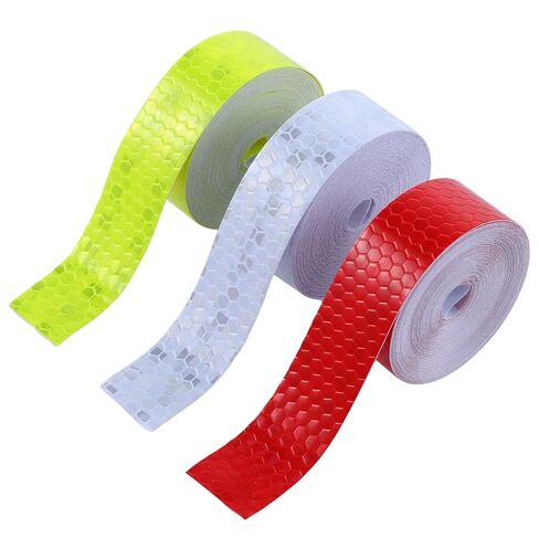 TIESOME 3 Rolls Reflective Tape Outdoor Waterproof, High-Visibility Neon Reflective Tape Safety Warning Tapes Durable Lasting Color Neon Tapes for Car Bike Baby Stroller Helmet(0.8In x 16 Feet) in Kuwait