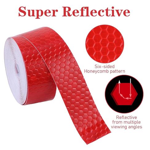 TIESOME 3 Rolls Reflective Tape Outdoor Waterproof, High-Visibility Neon Reflective Tape Safety Warning Tapes Durable Lasting Color Neon Tapes for Car Bike Baby Stroller Helmet(0.8In x 16 Feet) in Kuwait