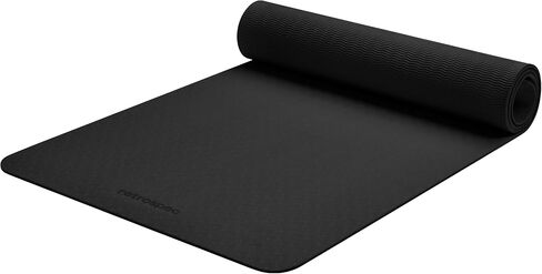Retrospec Zuma Yoga Mat 6mm Thick Non-Slip TPE Exercise Mat | Cushioned Workout Mat for Yoga Pilates and Home Stretching | 72 x 24 with Carrying Strap in Kuwait