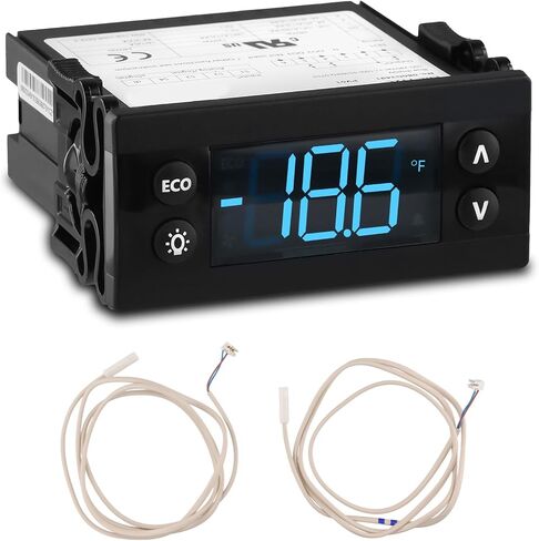 ERC112C Temperature Controller Kit with Dual NTC Sensors - Compatible with Beverage Air Delfield Randell Hoshizaki Refrigeration Units - Replaces 080G3106 080G3216 RP-CNT1704 SP-5209 in Kuwait