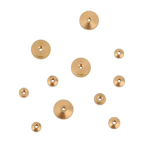12pcs Brass Clock Hand Nut Assortment, 5/6/10mm OD, Replacement for Grandfather Wall & Mantel Clocks Parts Ensure Smooth Timekeeping in Kuwait