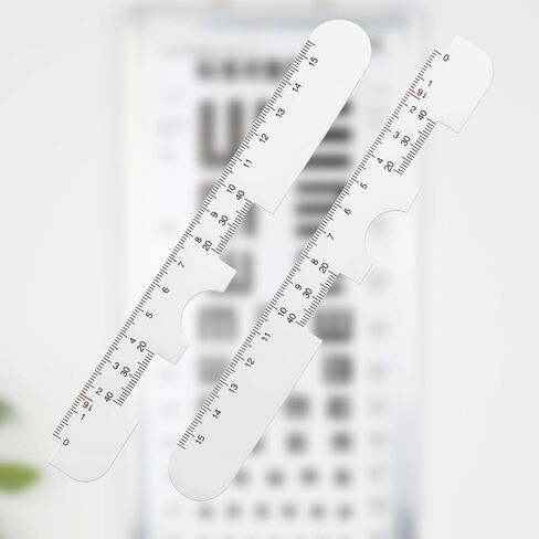Pupillometers for Measuring Pupillary Distance with Electronic Instruction Manual Transparent Pupillary Distance Ruler for Pupil Measuring, Essential Tool for Single PD or Dual PD Measurement in Kuwait