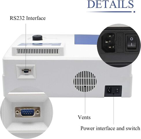 Visible Spectrophotometer 721G Lab Equipment Wavelength Range:340-1000nm Spectral Bandwidth: 5nm in Kuwait