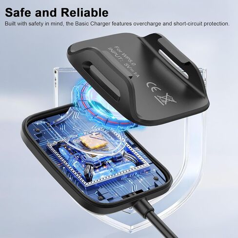 شاحن USB متوافق مع Whoop 5.0/MG، One، Peak، Life – 3.3 قدم/1 متر سلك كابل شحن محمول USB-A لشاحن Whoop 5.0/MG، غير متوافق مع Whoop 4.0 in Kuwait