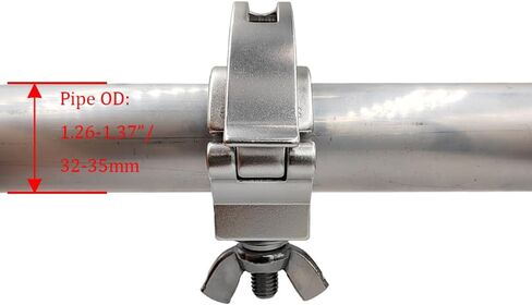 1-1/4-1-3/8 بوصة سريعة الإصدار مشابك إضاءة المسرح شديدة التحمل 165 رطل Dj Light Clamps تناسب 32-35 مم F24 OD مشابك أنابيب تروس 2 حزمة فضية in Kuwait