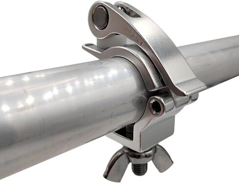 1-1/4-1-3/8 بوصة سريعة الإصدار مشابك إضاءة المسرح شديدة التحمل 165 رطل Dj Light Clamps تناسب 32-35 مم F24 OD مشابك أنابيب تروس 2 حزمة فضية in Kuwait