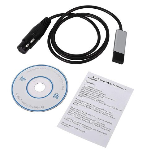 USB صغير إلى DMX LCD مهايئ لشاشة تحكم DMX512 الكمبيوتر مرحلة الإضاءة وحدات تحكم باهتة in Kuwait