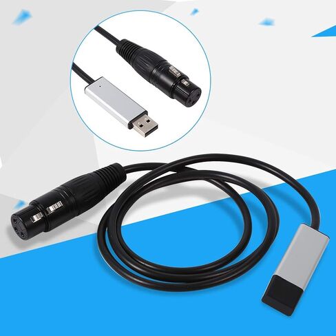 USB صغير إلى DMX LCD مهايئ لشاشة تحكم DMX512 الكمبيوتر مرحلة الإضاءة وحدات تحكم باهتة in Kuwait
