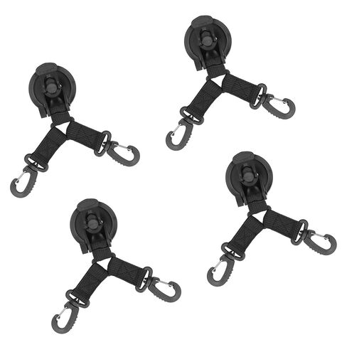 Heavy Duty Outdoor Double Head Securing Hook for Camping, 4PCS Suction Cup Anchor for Car and Truck Tents, Durable ABS Nylon Suction Cup for Travelers in Kuwait