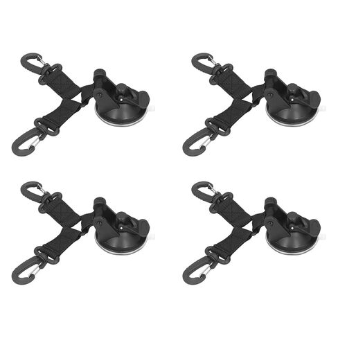 Heavy Duty Outdoor Double Head Securing Hook for Camping, 4PCS Suction Cup Anchor for Car and Truck Tents, Durable ABS Nylon Suction Cup for Travelers in Kuwait