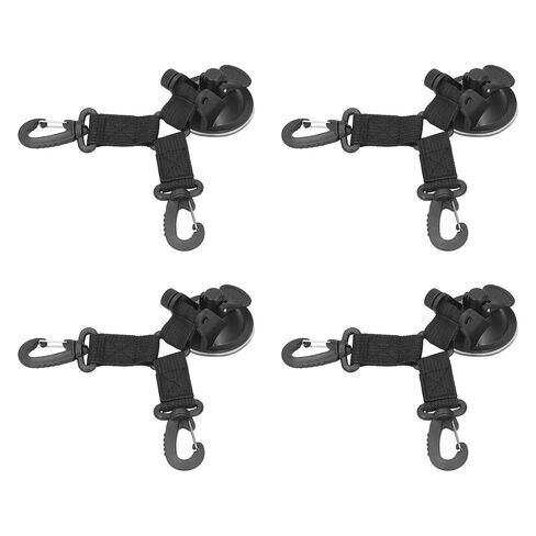 Heavy Duty Outdoor Double Head Securing Hook for Camping, 4PCS Suction Cup Anchor for Car and Truck Tents, Durable ABS Nylon Suction Cup for Travelers in Kuwait