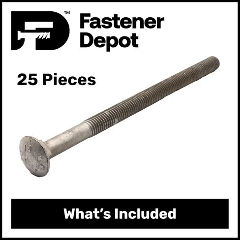 1/2 "-13 × 18 (25 حزمة) مسمار النقل المجلفن بالغمس الساخن درجة 307A للاستخدام الخارجي بواسطة Fastener Depot in Kuwait