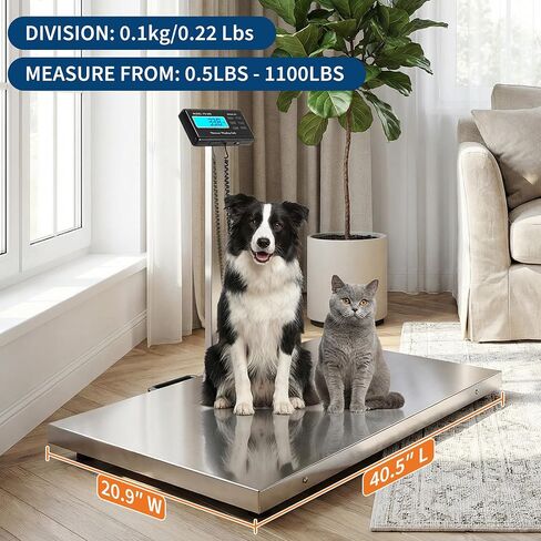 Livestock Scale 1100lb x 0.2lb Sheep Dog Scales for Large Breed | dog weight scale portable handle animal scale industrial scale pig scale in Kuwait