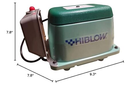 HIBLOW HP-80A مضخة هواء الصرف الصحي ذات الحجاب الحاجز الخطي من الألومنيوم مع إنذار in Kuwait