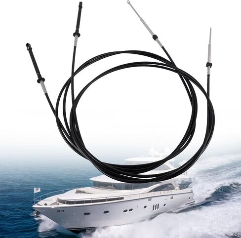 0173112 173112 2PCS 12FT قارب خنق التحول كابل التحكم عن بعد متوافق مع 1979-Now BRP جونسون وEvinrude OMC التحكم عن بعد محرك خارجي in Kuwait