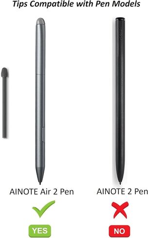 10PCS Tips Replacement for iFLYTEK AINOTE Air 2 Stylus Pen Tips, Professional Tips for IFLYTEK AINOTE Air 2 Pen Tips,Nibs Replacement (10 * 2B Tips Black) in Saudi Arabia