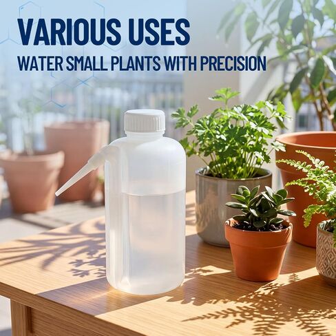 10 Pack 500ml Squeeze Wash Bottles PE Plastic Lab Wash Bottle with Down Spout Translucent Wide Mouth Lab Dispensing Bottles for Liquid Washing Tattoo Cleaning Plant Watering in Kuwait