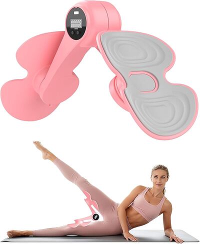 Zoomsnail Thigh Trainer for Women with 3 Resistance Bands, Inner Thigh Exerciser with Screen, Pelvic Floor Exercise Device, Kegel Exerciser for Pelvic Strengthening, Home Workout Equipment in Kuwait