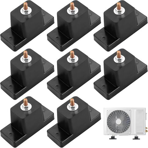 NATGAI 8 Pack Rubber Vibration Isolator Mounting Bracket/Air Conditioner Mounting Bracket for Outdoor Mini Split Air Conditioner Condenser in Kuwait