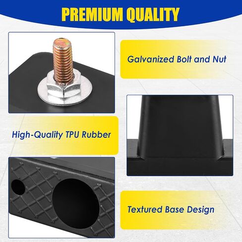 NATGAI 8 Pack Rubber Vibration Isolator Mounting Bracket/Air Conditioner Mounting Bracket for Outdoor Mini Split Air Conditioner Condenser in Kuwait
