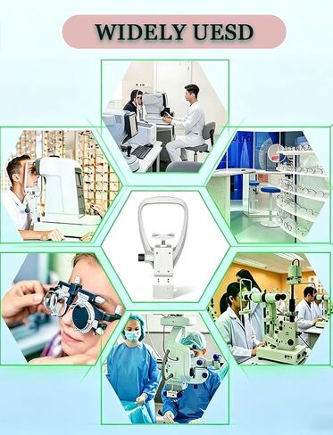 Forehead Support Optical Instrument Chin Rest, Lifting Height 1.57In Adjustable Ergonomics Structure Design and Electroplating Process in Kuwait