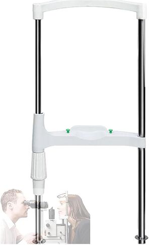 Optical Chin Rest with Forehead Support, Height Adjustable, Aluminum Alloy and Stainless Steel, H Type Vision Training Bracket in Kuwait