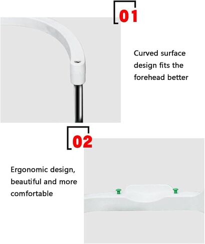 Optical Chin Rest with Forehead Support, Height Adjustable, Aluminum Alloy and Stainless Steel, H Type Vision Training Bracket in Kuwait
