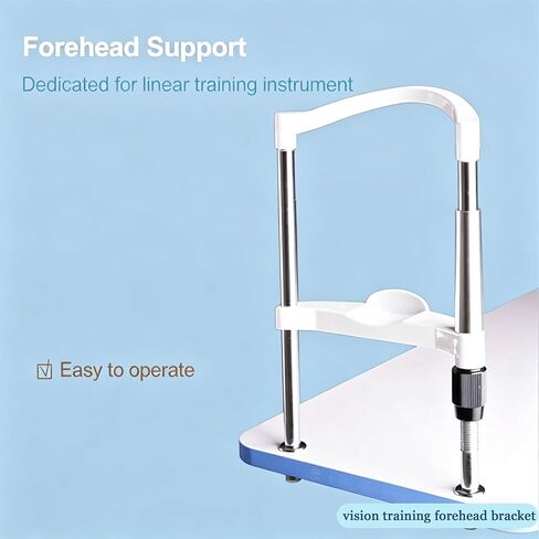 Optometry Lifting Chin Bracket, Vision Training Forehead Brackets with Lifting and Lowering Adjustment Knob, Distance from Chin Rest to Headrest: 5.3-9.3in, in Kuwait