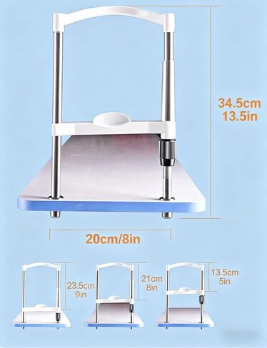 Optometry Lifting Chin Bracket, Vision Training Forehead Brackets with Lifting and Lowering Adjustment Knob, Distance from Chin Rest to Headrest: 5.3-9.3in, in Kuwait