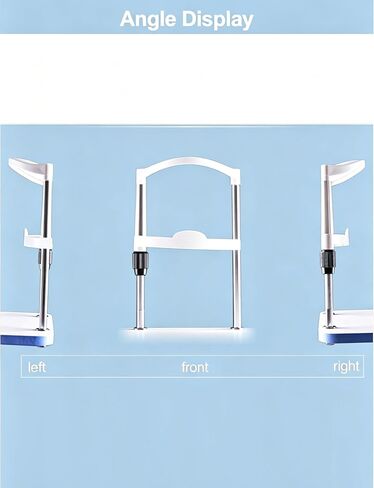 Optometry Lifting Chin Bracket, Vision Training Forehead Brackets with Lifting and Lowering Adjustment Knob, Distance from Chin Rest to Headrest: 5.3-9.3in, in Kuwait