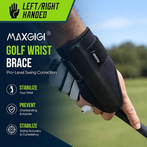 Golf Wrist Brace Golf Wrist Training Aid with Arm Band - Efficient Golf Swing Training Equipment for Injury Recovery Adjustable Wrist Trainer & Swing Training Aid for Left/Right Handed in Kuwait